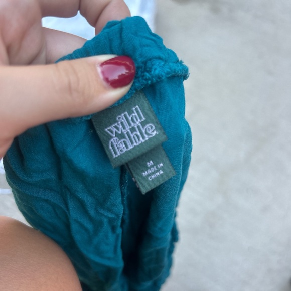 Wild Fable Teal Ruffle Shorts - Picture 2 of 2